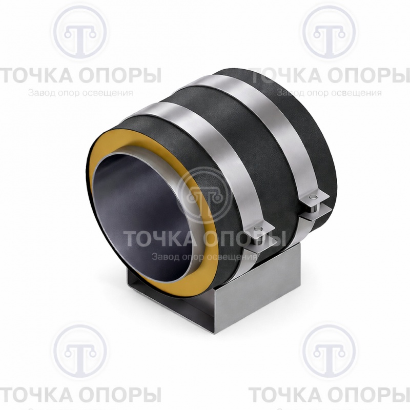 Скользящая опора СПОн 273/400.100 подкладная надземная для труб в ППУ