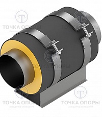 Скользящая опора СПО 159/315.200 подкладная для труб в ППУ