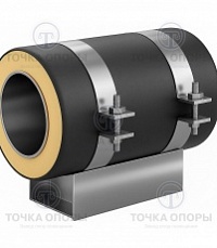 Скользящая опора СПОн 273/400.100 подкладная надземная для труб в ППУ